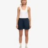 Organic Twill Shorts för dam – marinblå