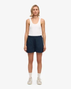 Organic Twill Shorts för dam – marinblå