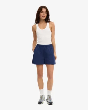 Organic Twill Shorts för dam – marinblå