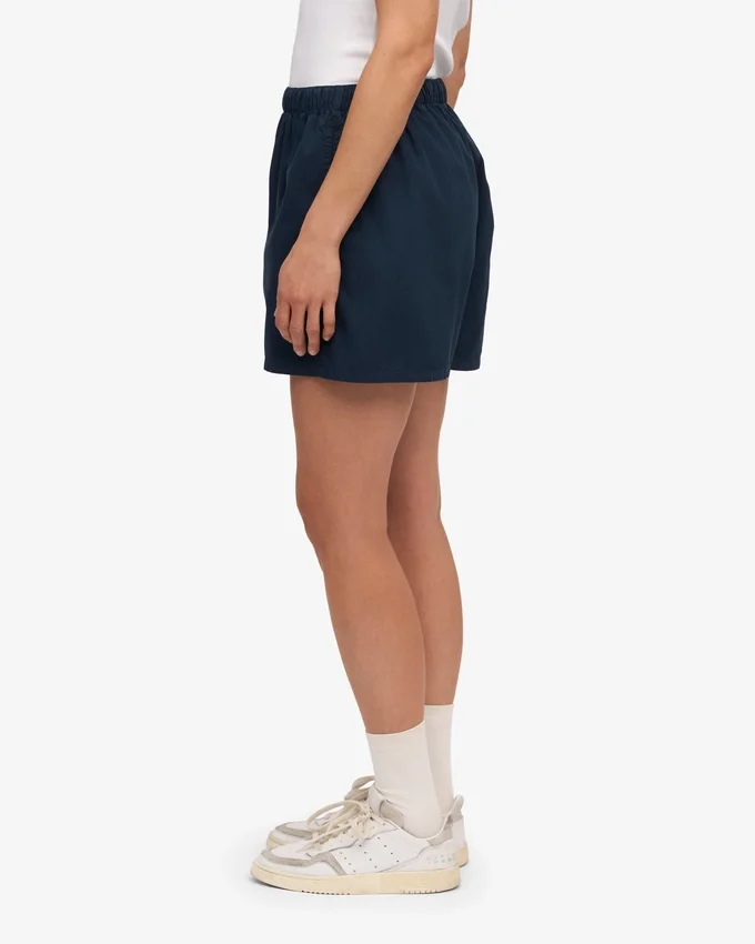 Organic Twill Shorts för dam – marinblå