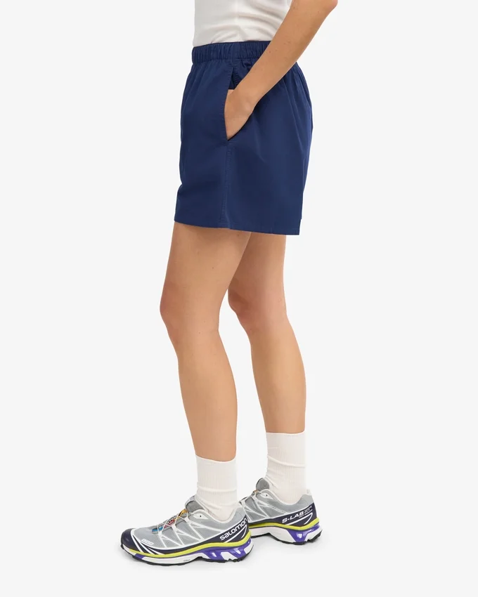 Organic Twill Shorts för dam – marinblå