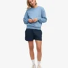 Organic Twill Shorts för dam – marinblå