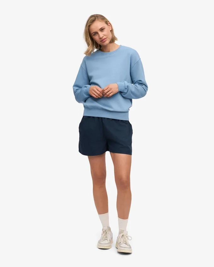 Organic Twill Shorts för dam – marinblå