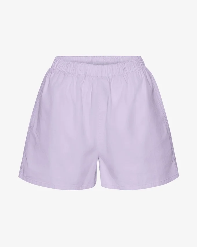 Organic Twill Shorts för dam – mjuk lavendel