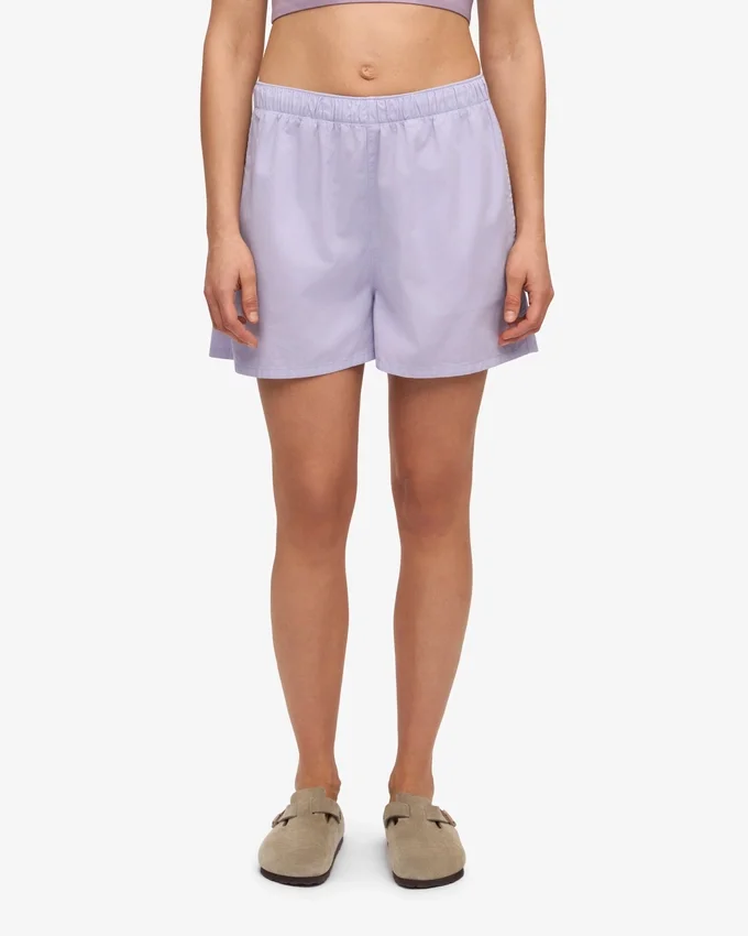 Organic Twill Shorts för dam – mjuk lavendel