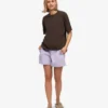 Organic Twill Shorts för dam – mjuk lavendel