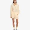 Organic Twill Shorts för dam – mjukgul