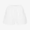 Organic Twill Shorts för dam – optiskt vitt