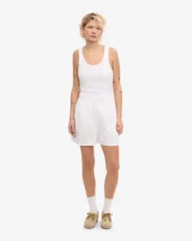Organic Twill Shorts för dam – optiskt vitt