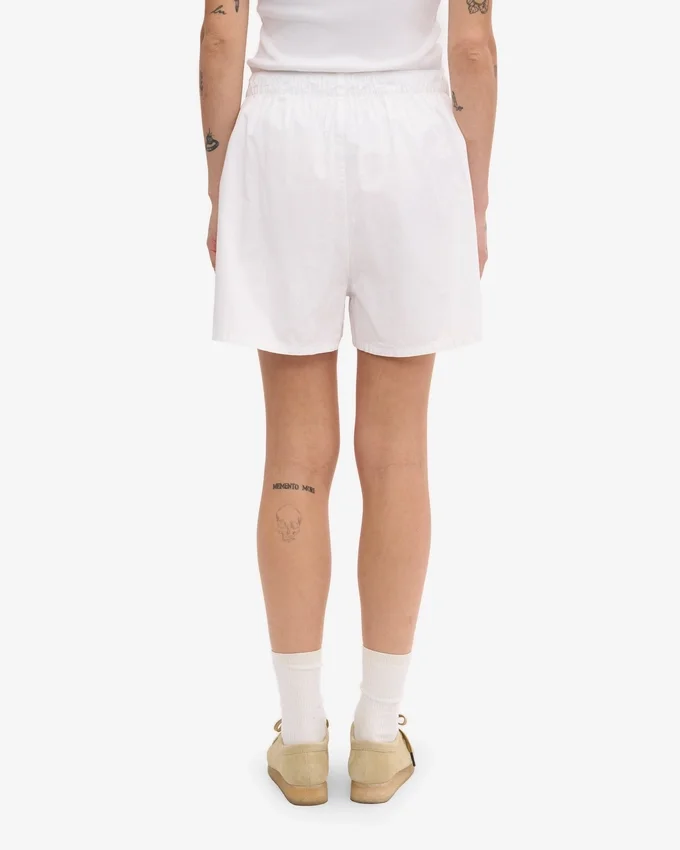Organic Twill Shorts för dam – optiskt vitt