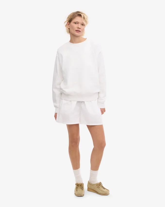 Organic Twill Shorts för dam – optiskt vitt