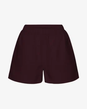 Organic Twill Shorts för dam – oxblodsröd