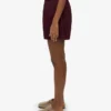 Organic Twill Shorts för dam – oxblodsröd