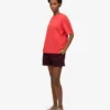 Organic Twill Shorts för dam – oxblodsröd