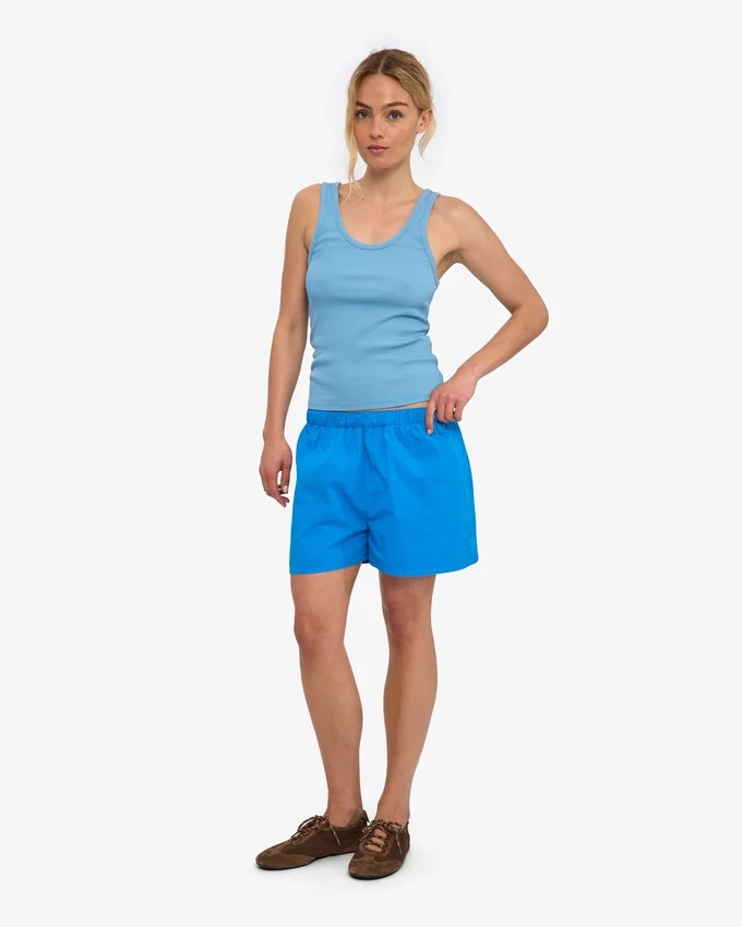 Organic Twill Shorts för dam – Pacific Blue