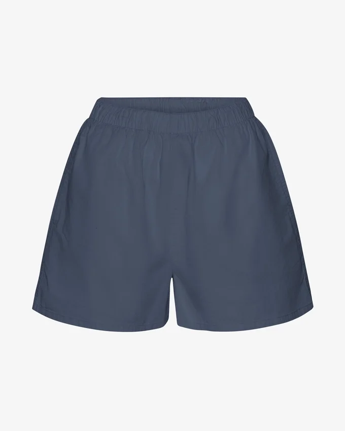Organic Twill Shorts för dam – petrolblå