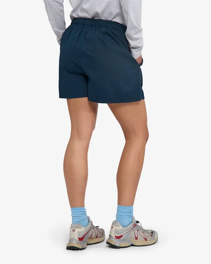 Organic Twill Shorts för dam – petrolblå