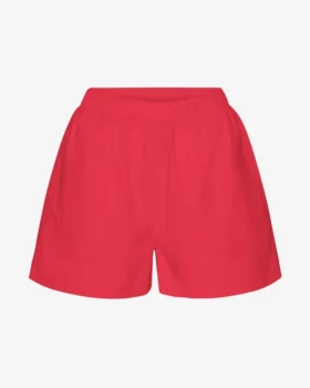 Organic Twill Shorts för dam – röd mandarin