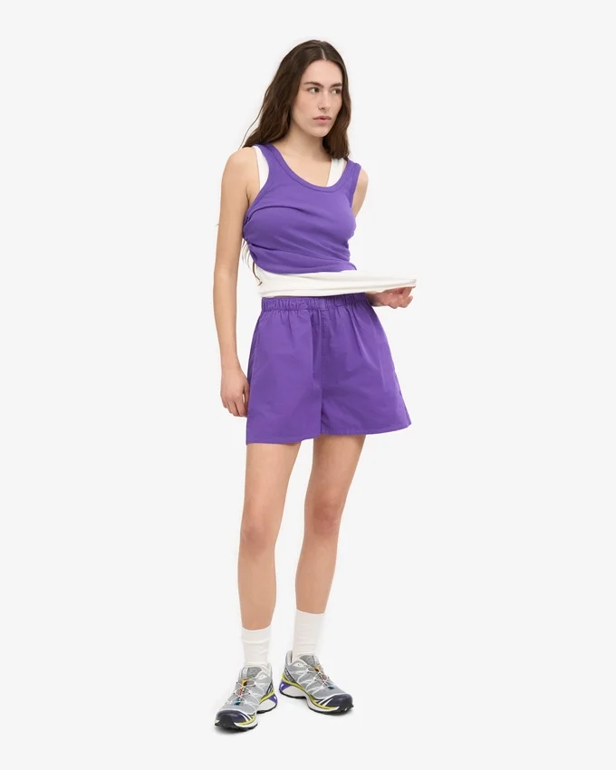 Organic Twill Shorts för dam – ultraviolett