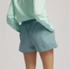 Organic Twill Shorts för damer – stålblå