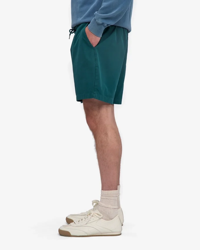 Organic Twill Shorts – havsgrön