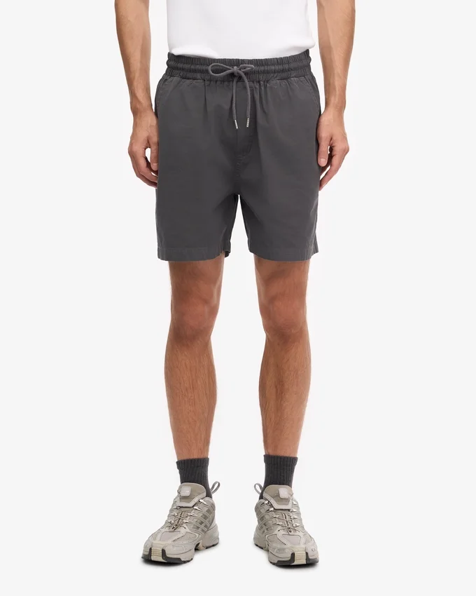 Organic Twill Shorts – lavagrå