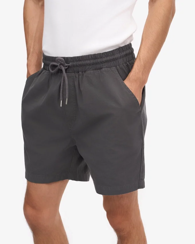 Organic Twill Shorts – lavagrå