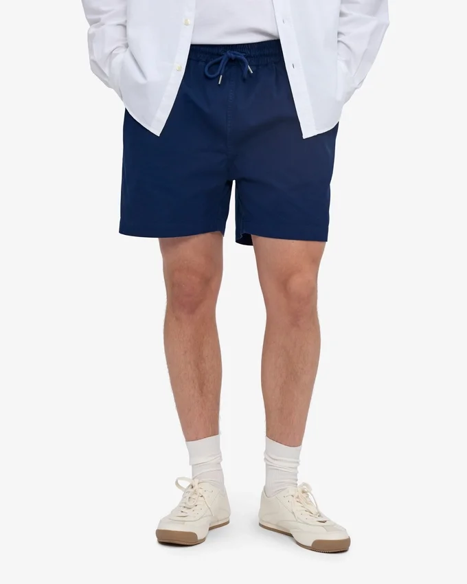 Organic Twill Shorts – marinblå