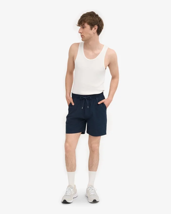 Organic Twill Shorts – marinblå