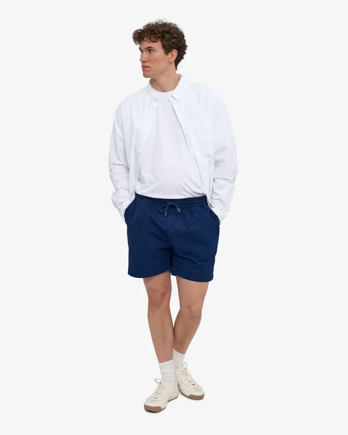 Organic Twill Shorts – marinblå