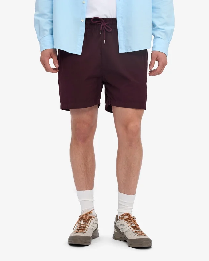 Organic Twill Shorts – oxblodsröd