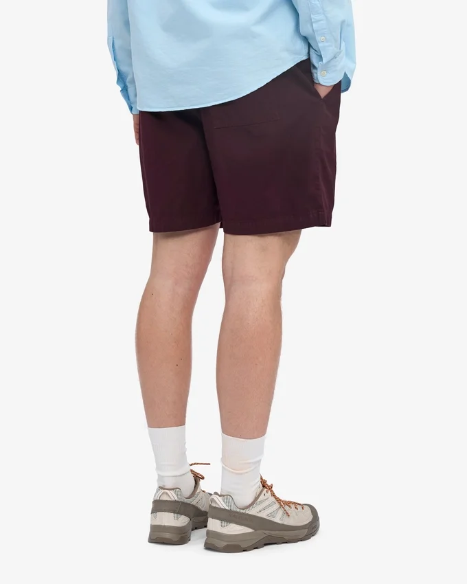 Organic Twill Shorts – oxblodsröd