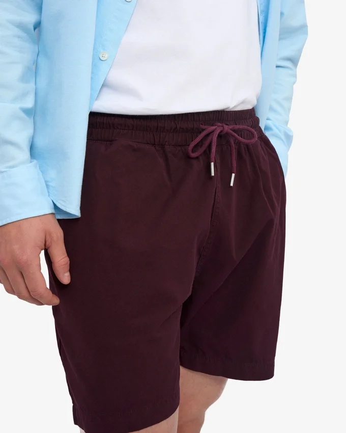 Organic Twill Shorts – oxblodsröd
