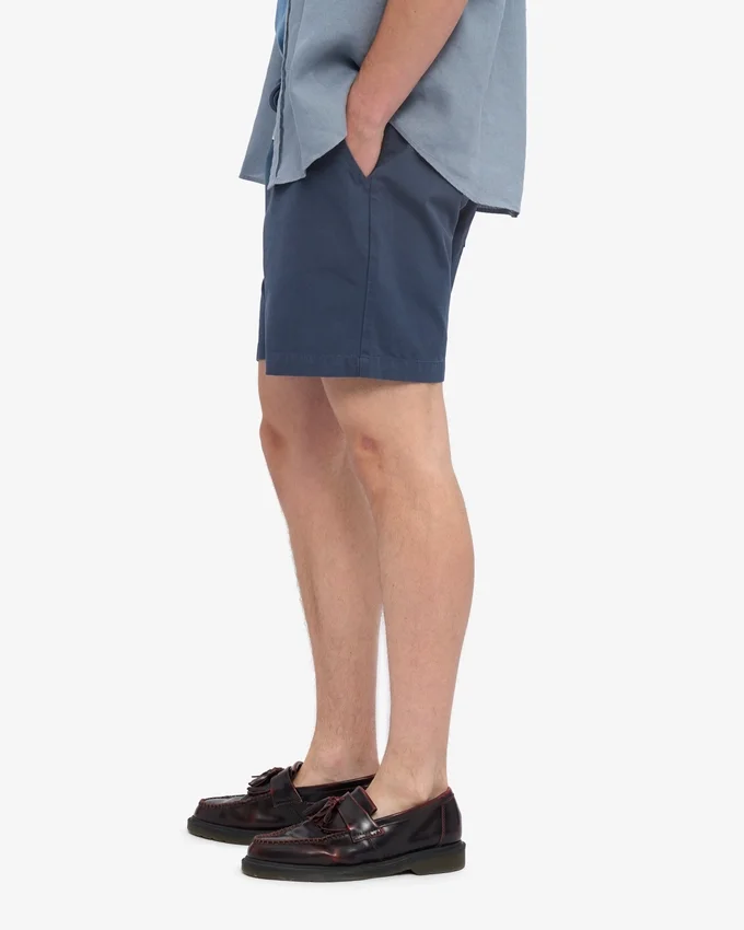 Organic Twill Shorts – petrolblå