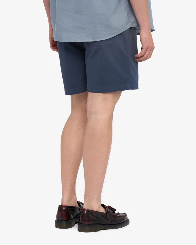 Organic Twill Shorts – petrolblå