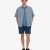 Organic Twill Shorts – petrolblå