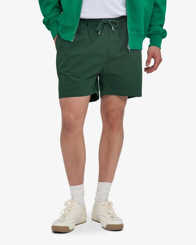 Organic Twill Shorts – smaragdgröna