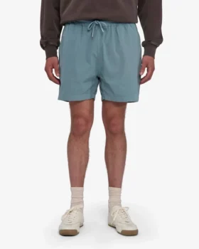 Organic Twill Shorts – stålblå