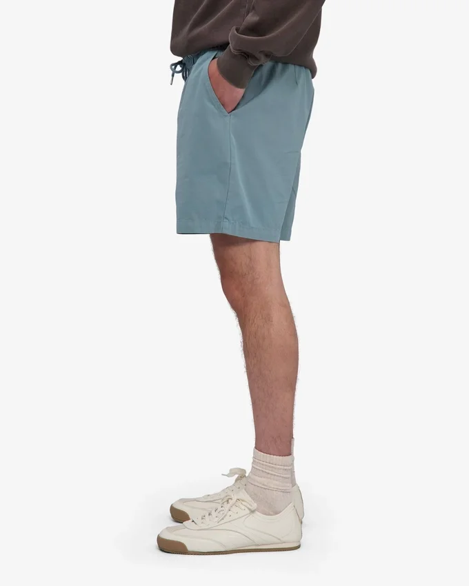 Organic Twill Shorts – stålblå