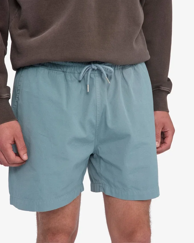 Organic Twill Shorts – stålblå