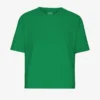 Organisk boxig kort T-shirt – kellygrön