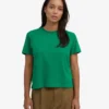 Organisk boxig kort T-shirt – kellygrön