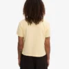 Organisk boxig kort T-shirt – mjukgul