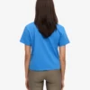 Organisk boxig kort T-shirt – Pacific Blue