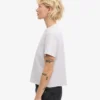 Organisk boxig kort T-shirt – snömelange