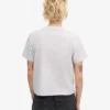 Organisk boxig kort T-shirt – snömelange