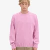 Oversized merinoullstrumpor – Cherry Blossom