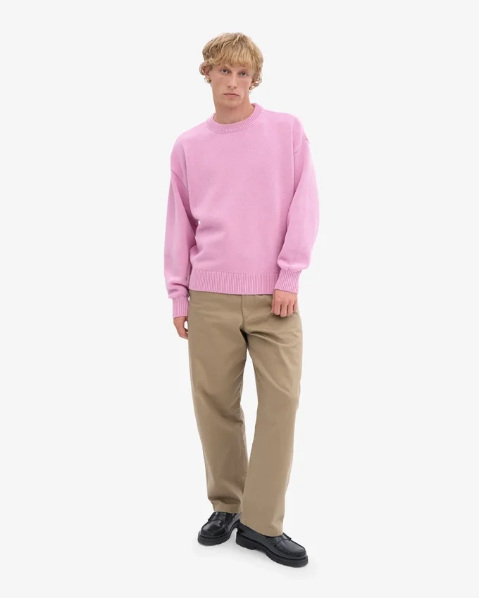 Oversized merinoullstrumpor – Cherry Blossom