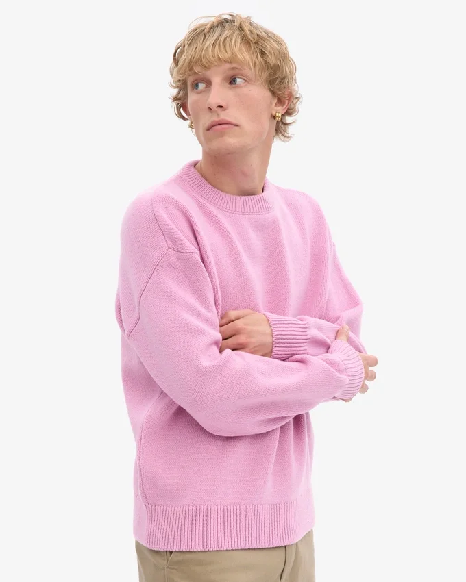 Oversized merinoullstrumpor – Cherry Blossom