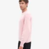 Oversized tröja i merinoull – blekt rosa
